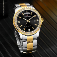 Forsining 6919 Silver-Gold-Black Steel