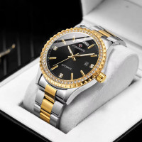 Forsining 6919 Silver-Gold-Black Steel