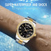 Forsining 6919 Silver-Gold-Black Steel