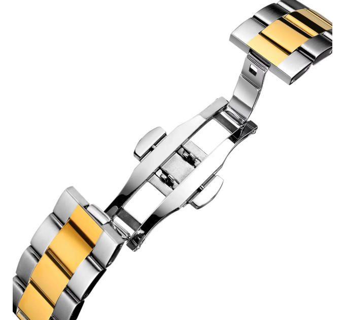 Forsining 6919 Silver-Gold-Black Steel