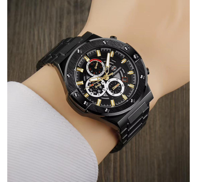 Forsining 6914 Black Steel
