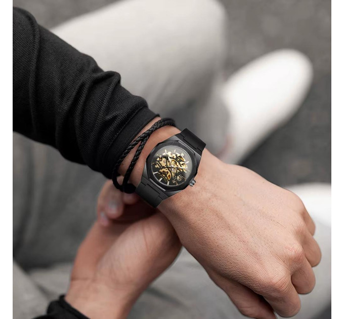 Forsining 8289 Black-Gold-Gold