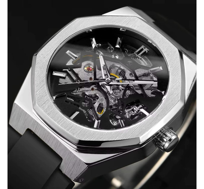 Forsining 8289 Silver-Black