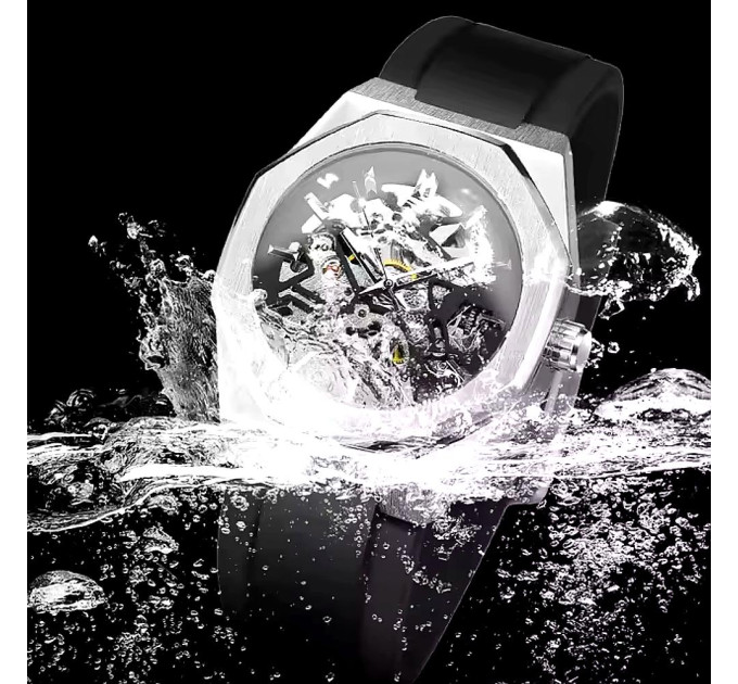 Forsining 8289 Silver-Black