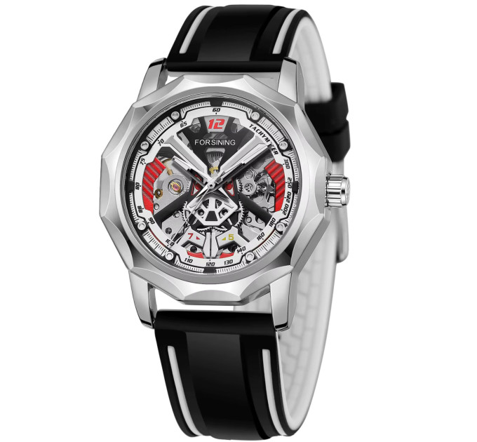 Forsining 8284 Silver-Black