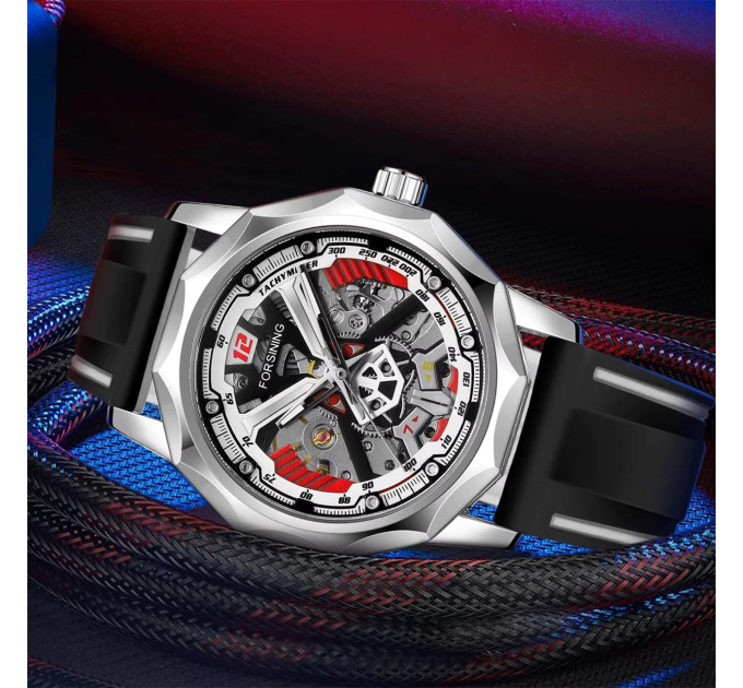 Forsining 8284 Silver-Black