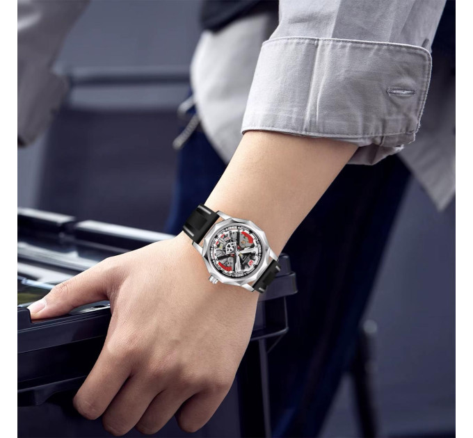 Forsining 8284 Silver-Black
