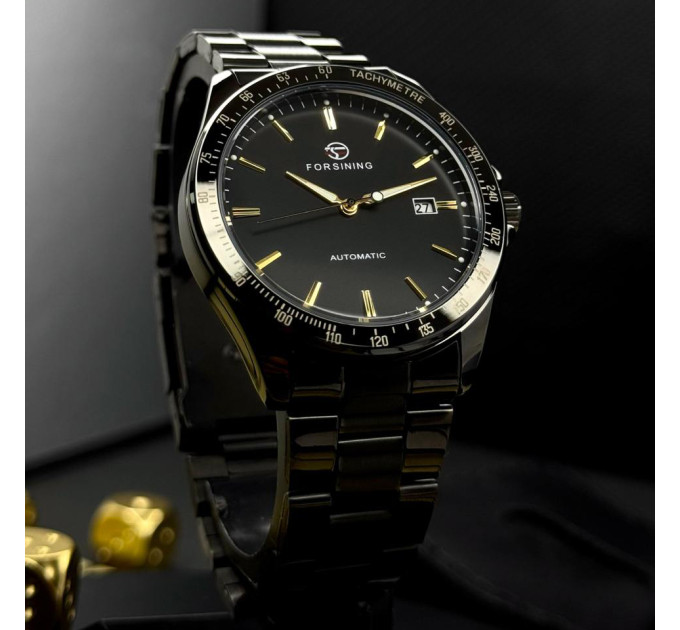 Forsining 8294 Black-Gold Steel