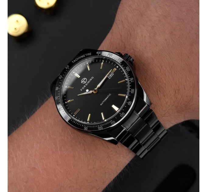 Forsining 8294 Black-Gold Steel