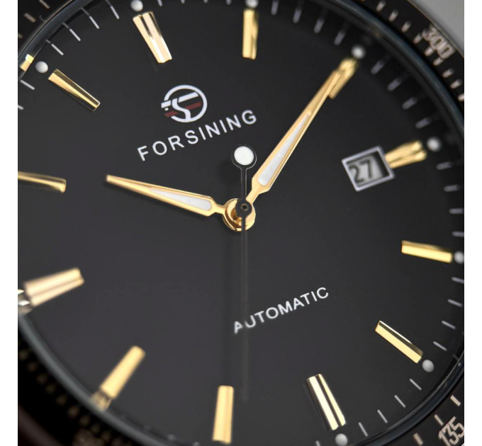 Forsining 8294 Black-Gold Steel