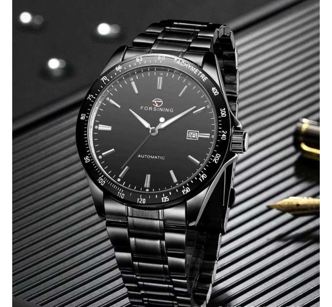 Forsining 8294 Black Steel