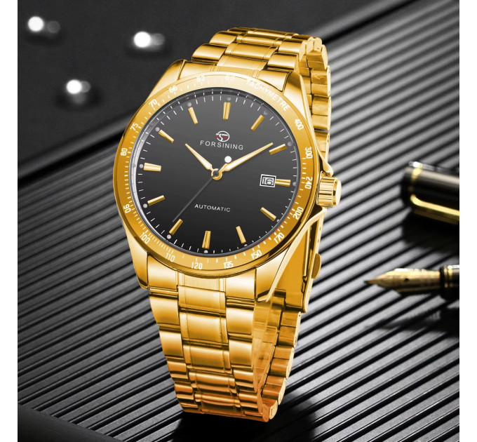 Forsining 8294 Gold-Black Steel