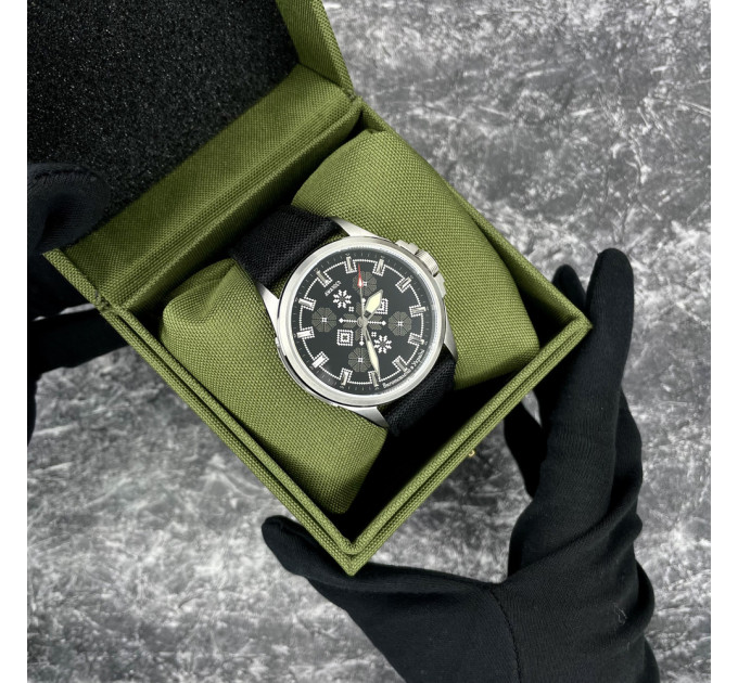 Awarder Embroidery Silver-Army Green Black Battery 10ATM