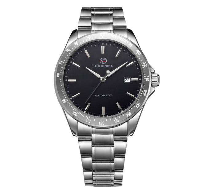 Forsining 8294 Silver-Black Steel