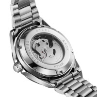Forsining 8294 Silver-Black Steel