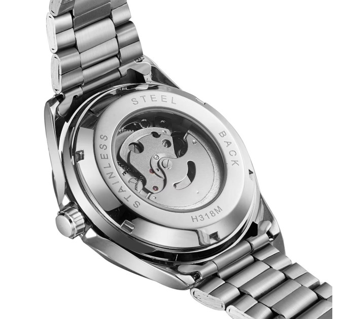 Forsining 8294 Silver-Black Steel