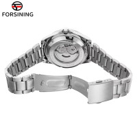 Forsining 8294 Silver-Black Steel