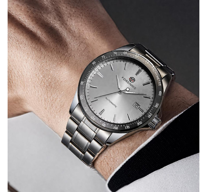 Forsining 8294 Silver-White Steel