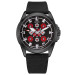 Awarder Embroidery Black-Red Black Battery 10ATM