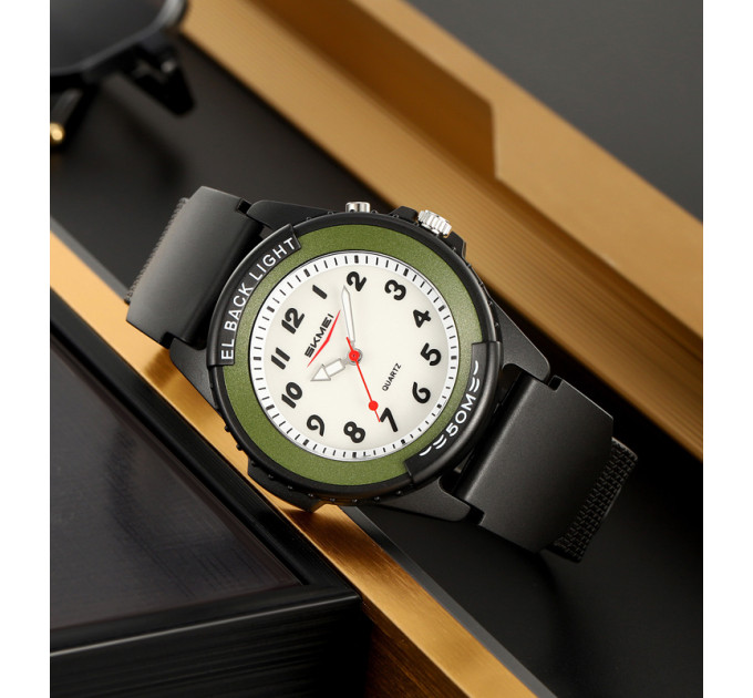 Skmei 2433BKGN-AC Black-Green Namber