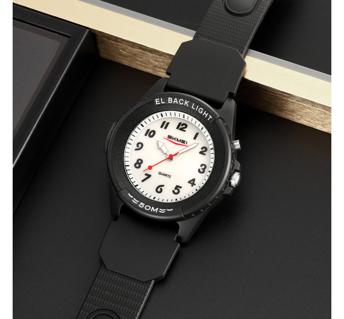 Skmei 2433BKWT-AC Black-White Namber