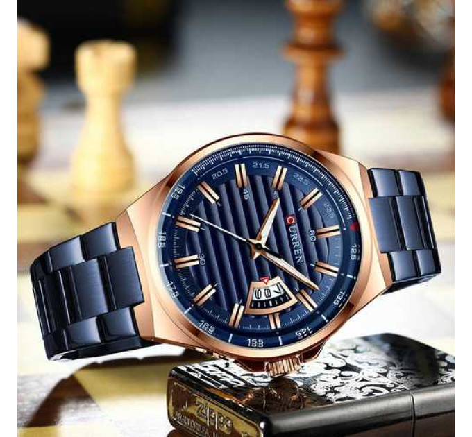 Curren 8375 Blue-Cuprum
