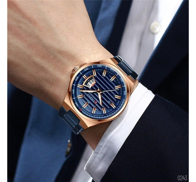 Curren 8375 Blue-Cuprum