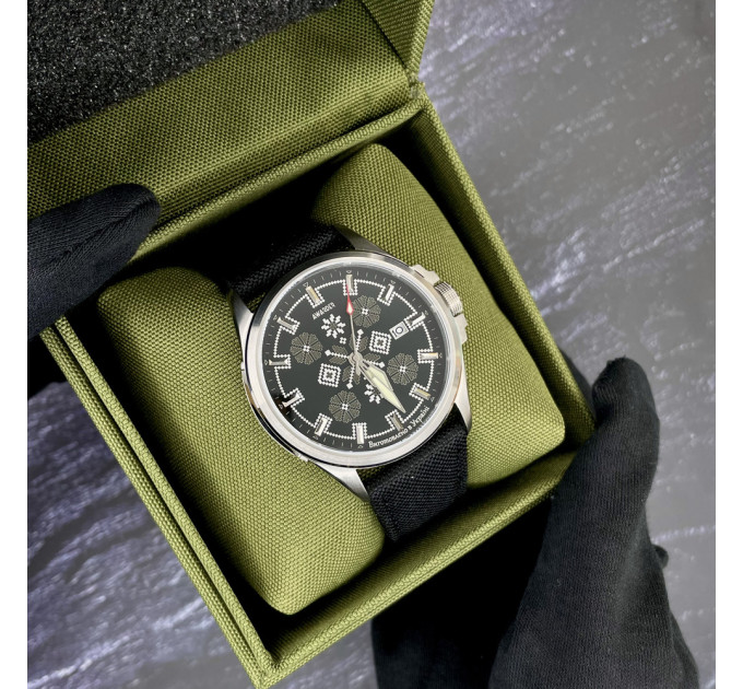 Awarder Embroidery Silver-Army Green Black Automatic 10ATM