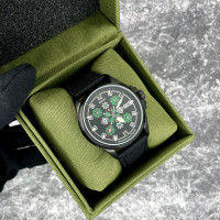 Awarder Embroidery Black-Green Black Automatic 10ATM