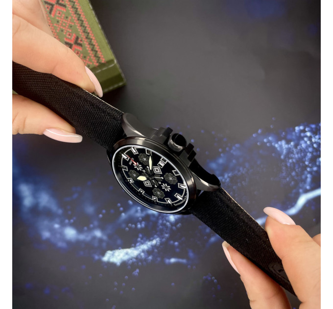 Awarder Embroidery Black-Army Green Black Automatic 10ATM
