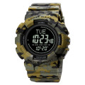 Skmei 2077AGCM Army Green Camo+Compass STOPPED
