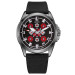 Awarder Embroidery Silver-Red Black Battery 10ATM
