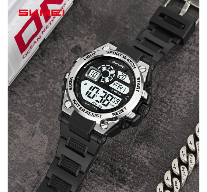 Skmei 2318BKSI Black-Silver