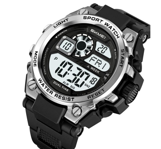 Skmei 2318BKSI Black-Silver