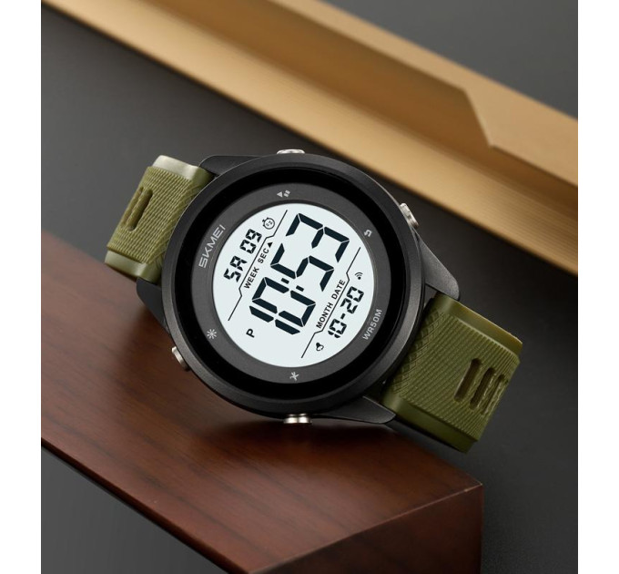 Skmei 2498PAGWT Army Green-Wnite