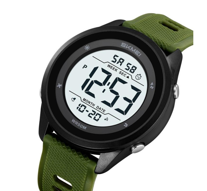 Skmei 2498PAGWT Army Green-Wnite