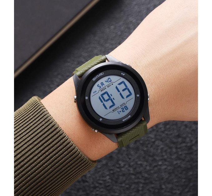 Skmei 2498PAGWT Army Green-Wnite
