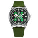 Awarder Embroidery Silver-Green Green  Battery 10ATM