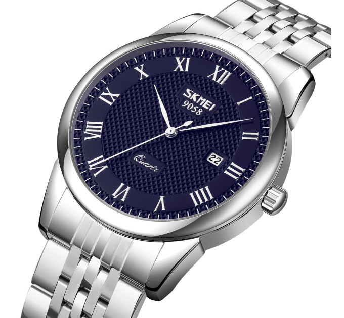 Skmei 9058SBU-S Silver-Blue