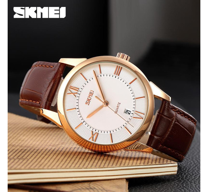 Skmei 9261BNSI Brown-Silver
