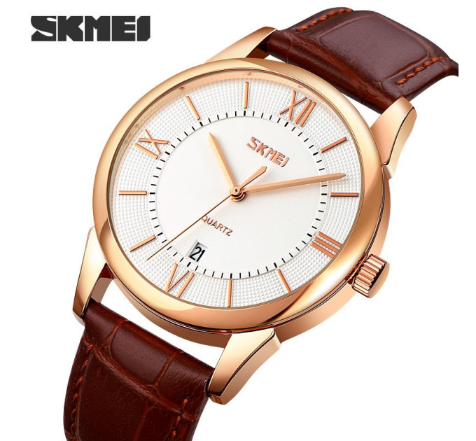 Skmei 9261BNSI Brown-Silver