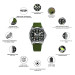 Awarder Embroidery Black-Army Green Khaki Automatic 10ATM