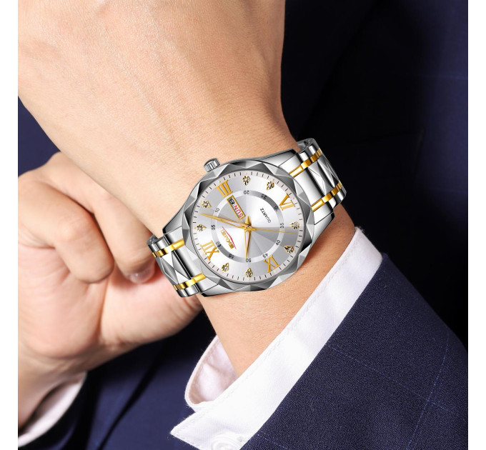Skmei 9369TGDSI Gold-Silver
