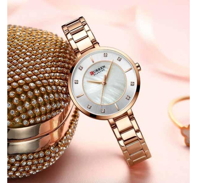 Сurren 9051 Rose Gold-White