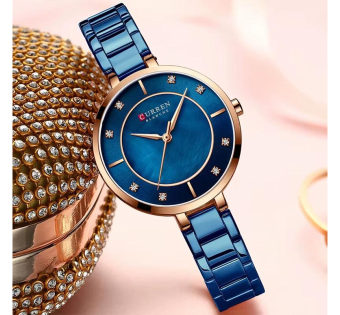 Сurren 9051 Rose Gold-Blue