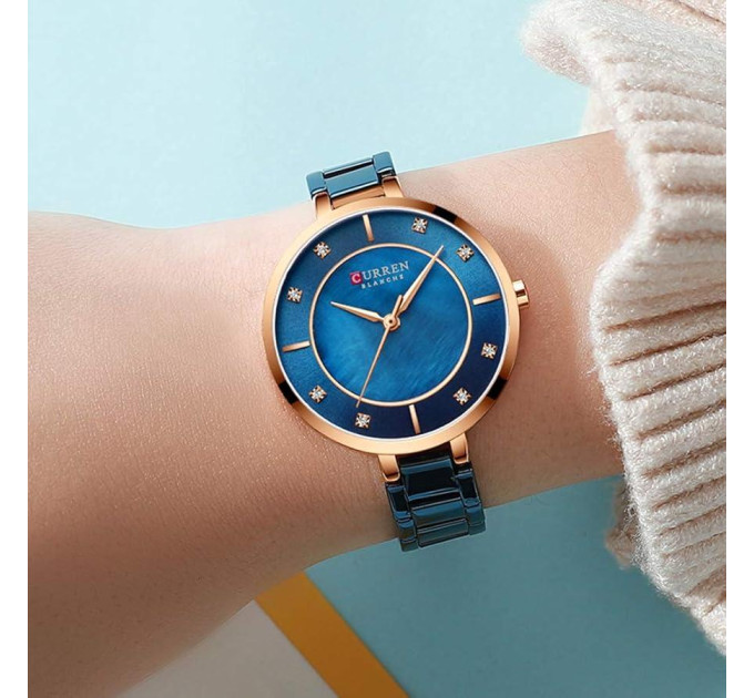 Сurren 9051 Rose Gold-Blue