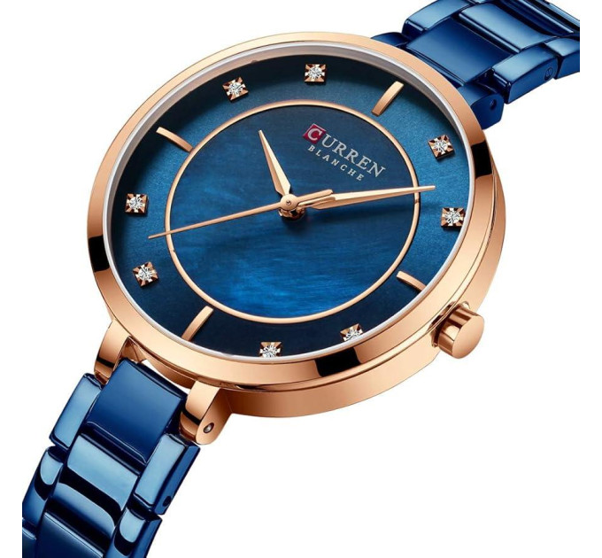 Сurren 9051 Rose Gold-Blue