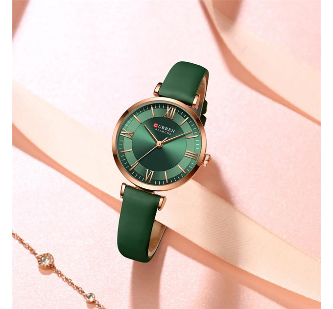 Сurren 9079 Rose Gold-Dark Green