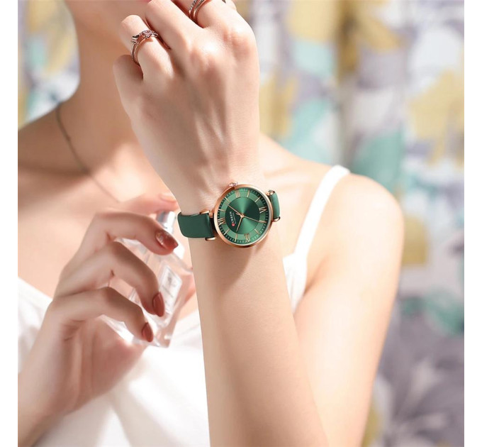 Сurren 9079 Rose Gold-Dark Green