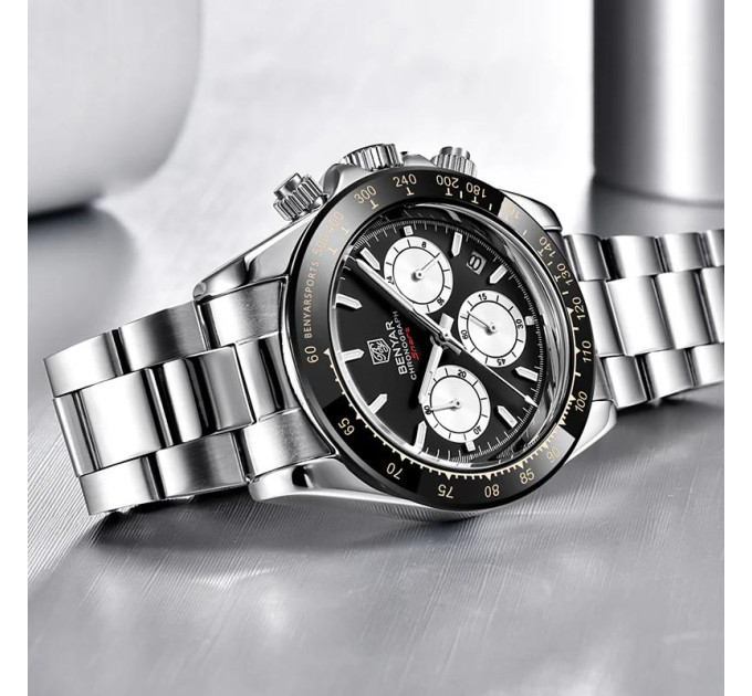 Benyar BY-5169 Silver-Black-White